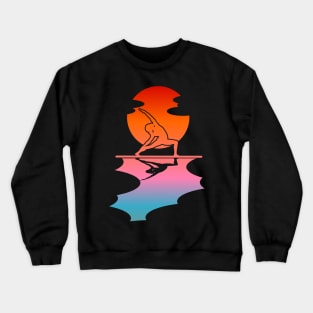 Paddle board yoga Crewneck Sweatshirt